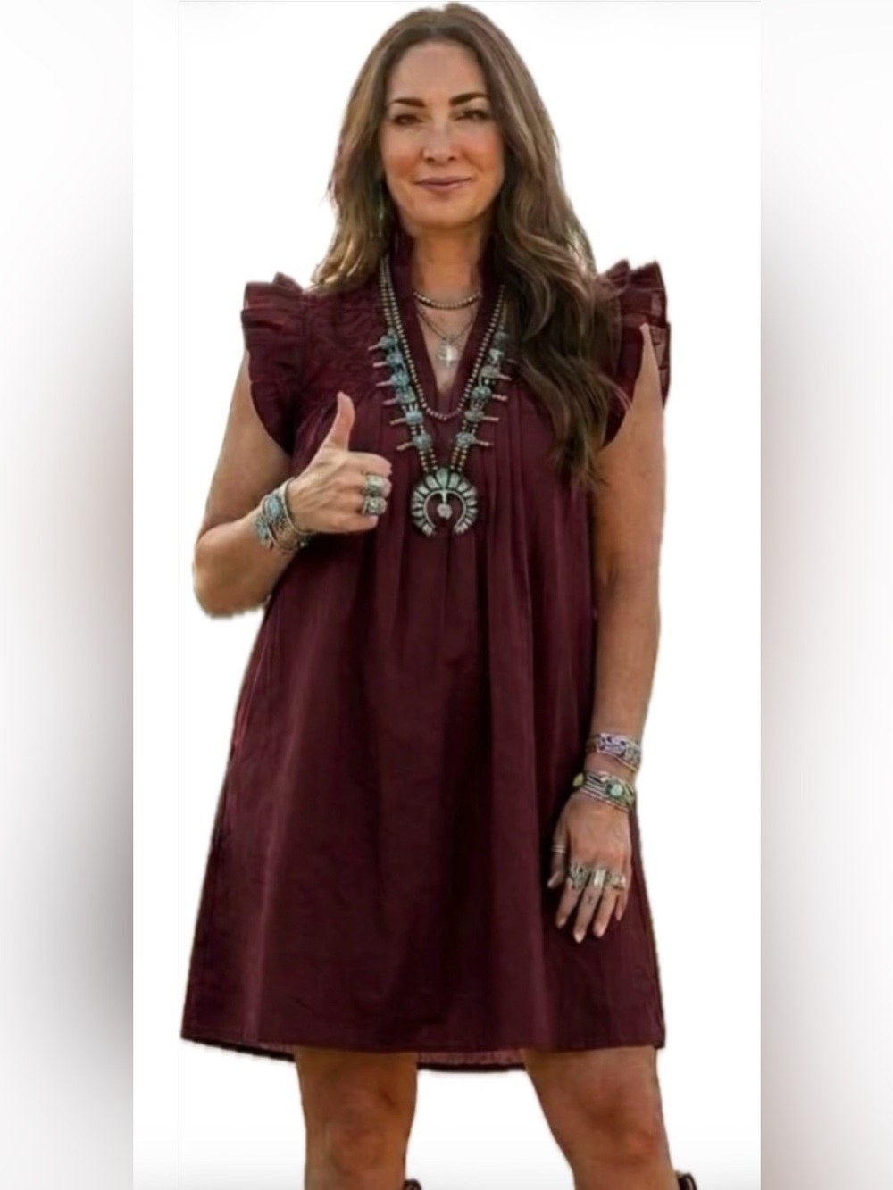 NEW Spirit Dress Double Maroon Hummingbird Dress Size XS